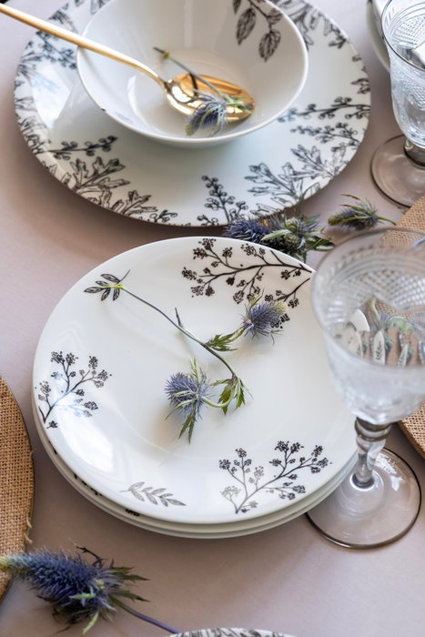 Hermia Juego de Vajilla de Porcelana de 24 Piezas Multicolor